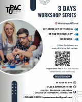 Workshop on #iot #3d Designing #drone Technology 2025 Workshop Poster